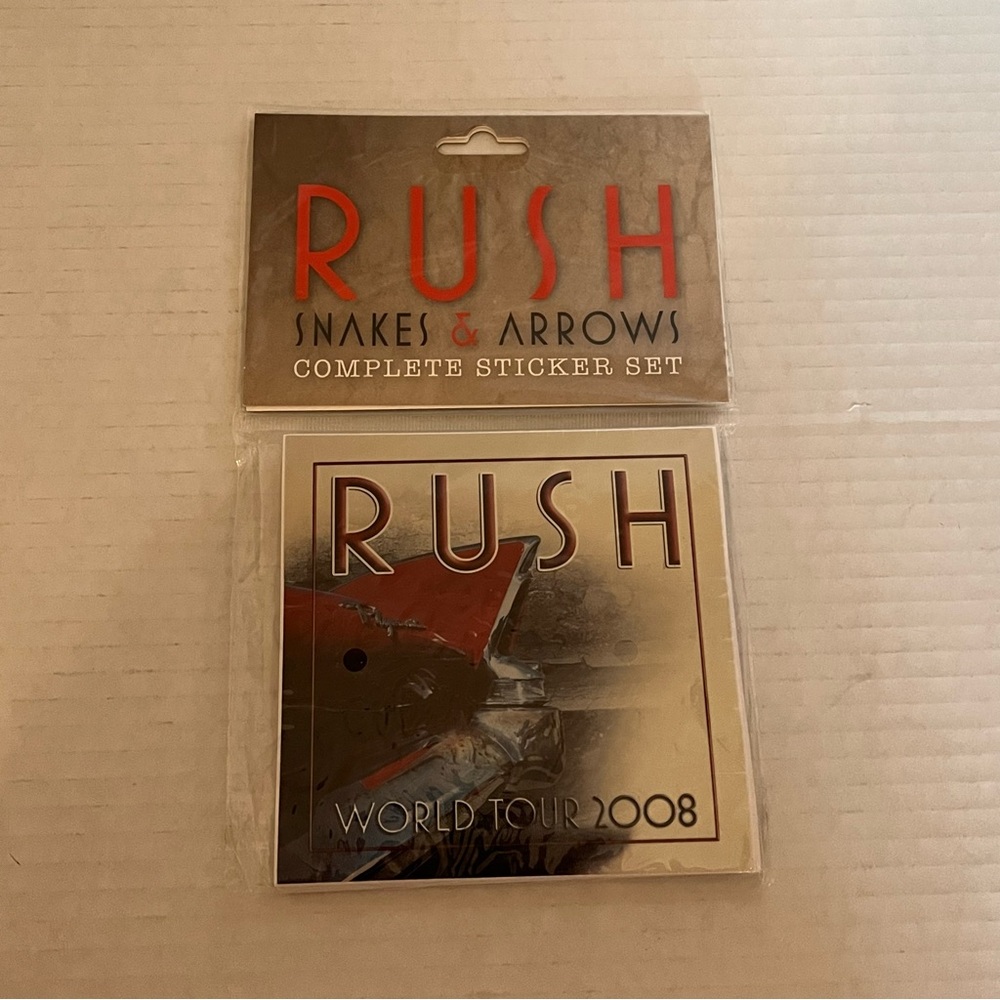 Rush Stickers 2008 Snakes & Arrows Complete Sticker Set 15 Stickers